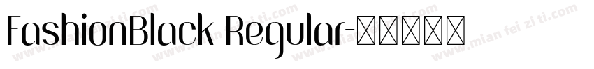 FashionBlack Regular字体转换